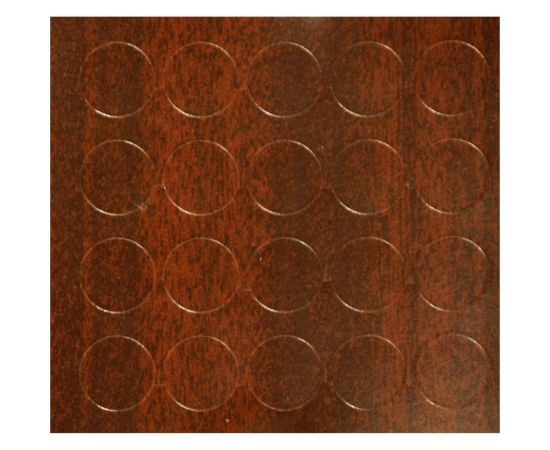 Заглушка Невский Крепеж самоклейка 12 мм, махагон, 20 шт. 801763 