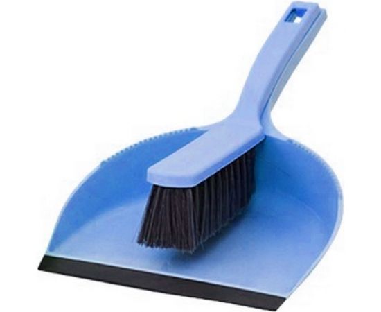 Набор для сухой уборки совок+щетка InLoran васильковый арт. SO-150BL 