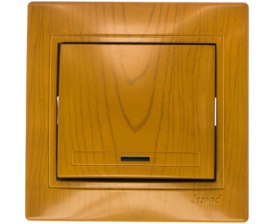 Выключатель Lezard, MIRA, с подсветкой, ольха, 701-0701-111 