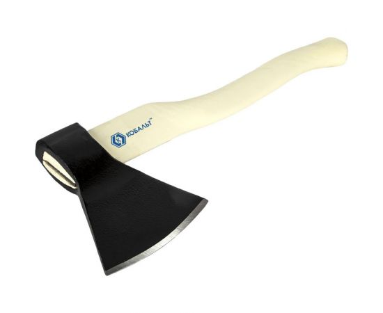 Плотницкий кованый топор КОБАЛЬТ МАСТЕР 1200 г, деревянное топорище 906-654 