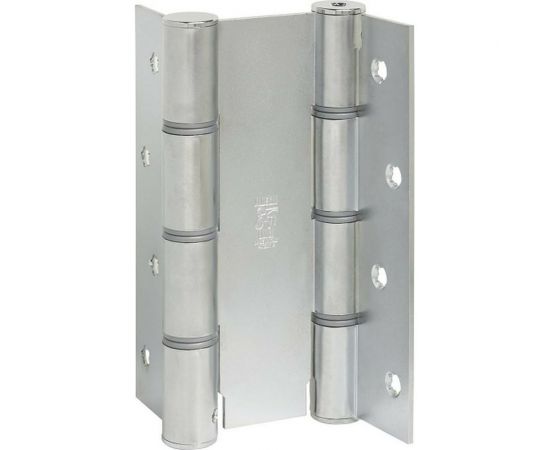 Барная пружинная петля двойного действия ALDEGHI LUIGI SPA 155х27х40 мм, цвет: оцинкованная сталь, к-т: 2 шт + монтажный набор 87AZ155-40 