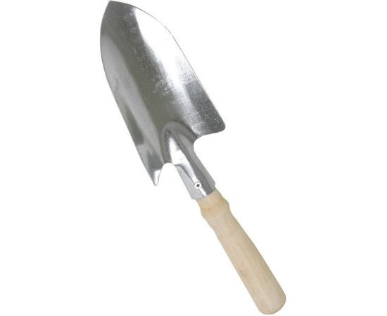 Посадочный совок Gigant большой, оцинкованный, с деревянной ручкой GAV-25 