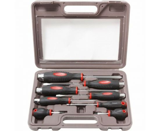 Набор отверток FORCEKRAFT силовые, магнитные, Profi, 8пр. в кейсе 26895 FK-7008 