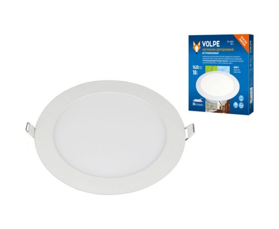 Встраиваемый светодиодный светильник Volpe ULM-Q236 18W/4000K WHITE UL-00004664 