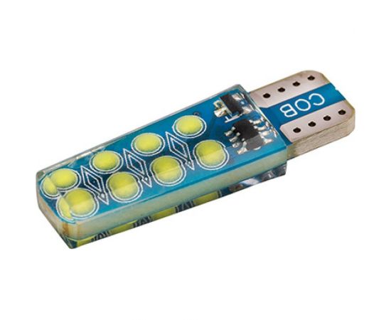 Автолампа SKYWAY диод, T10 (W5W), 12 В, 16 COB диодов, без цоколя, 1-конт., белая S08201513 