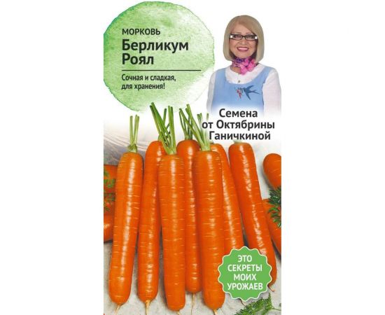 Семена ОКТЯБРИНА ГАНИЧКИНА Морковь Берликум Роял 2 г 119116 