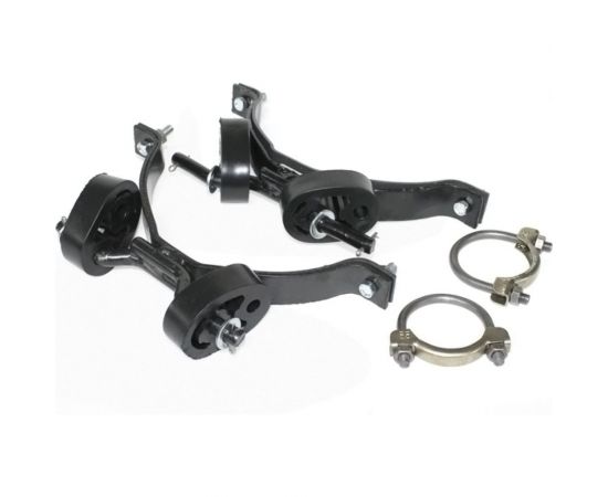 Ремкомплект крепления глушителя для а/м ГАЗ 3302-3221, 2705, 33023, 33027, с 2003 г (2 кронш, хомуты) Riginal RG3302-1203000 