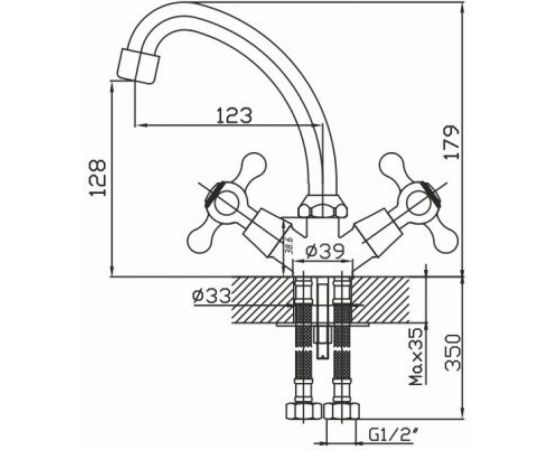 Смеситель для умывальника A-five eCON EC0152 – изображение 2