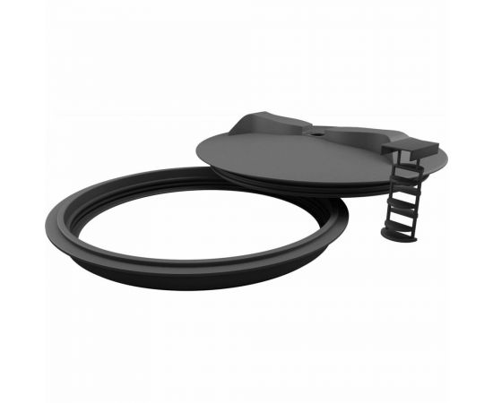 Крышка POLIMER GROUP 350 мм, цвет черный AT191 – изображение 2