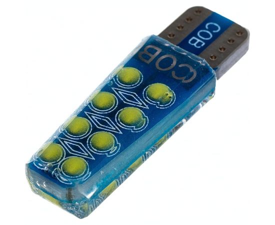 Автолампа SKYWAY диод, T10 (W5W), 12 В, 16 COB диодов, без цоколя, 1-конт., белая S08201512 – изображение 2