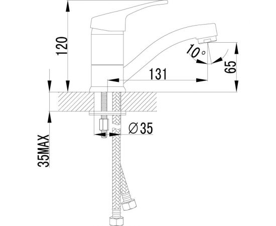 Смеситель для раковины Lemark Omega LM3107C – изображение 2