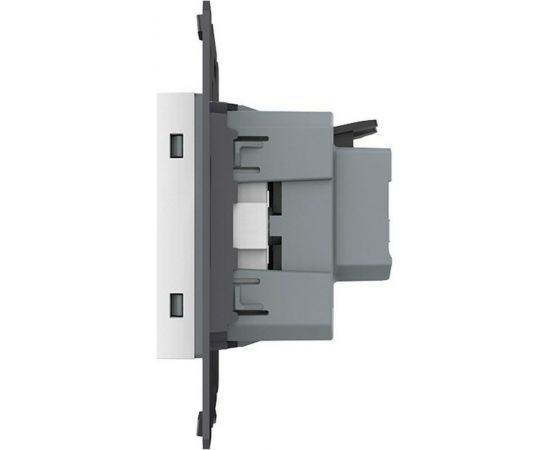 Электрическая розетка LIVOLO с заземлением защитными шторками 16A, зажимы, цвет белый (механизм) VL-FCTC16A-2WPS01 – изображение 3