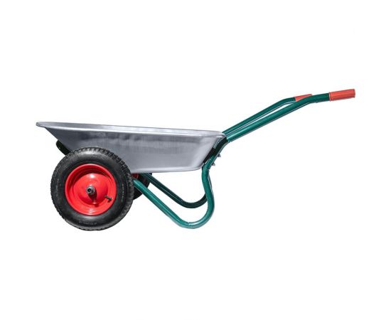 Садовая 2-х колесная тачка МастерАлмаз 100 л, колесо 360 мм, красная рама 10506299 – изображение 3