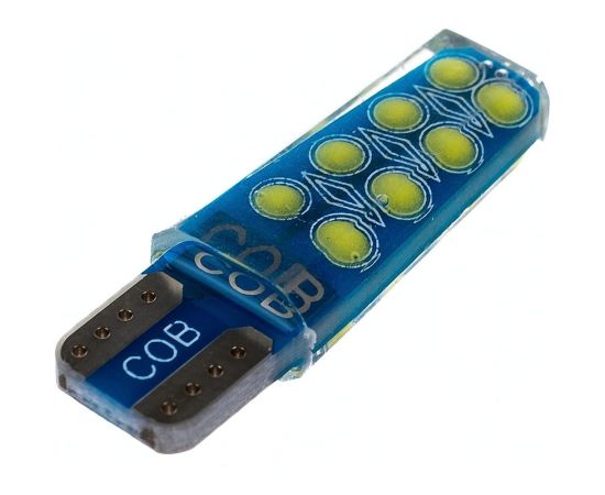 Автолампа SKYWAY диод, T10 (W5W), 12 В, 16 COB диодов, без цоколя, 1-конт., белая S08201512 – изображение 3