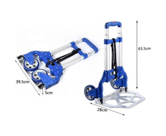 Складная ручная двухколесная тележка А5 PT 70 нагрузка 70 кг, размер платформы 393x406 мм 1006388 – изображение 4