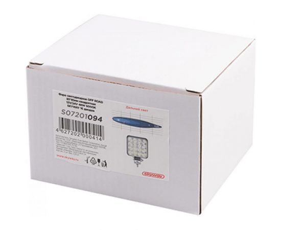 Светодиодная фара SKYWAY OFF ROAD 85х85х17мм, 48W 6000К 16 диодов, 2 шт. S07201094 – изображение 4