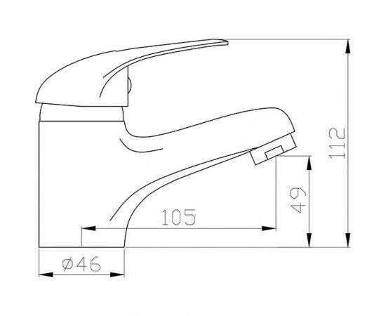 Смеситель для раковины Agger Move хром A0602100 – изображение 6