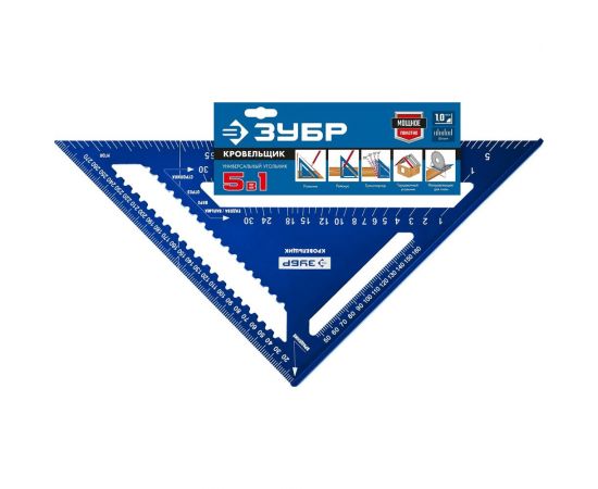 Универсальный кровельный угольник ЗУБР Кровельщик 300 мм, 5-в-1 34391-30 – изображение 9