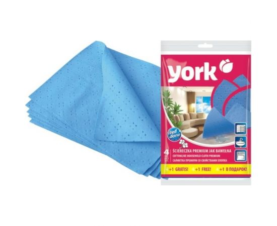 Салфетка YORK ПРЕМИУМ сверхвлаговпитывающая, 5 шт. 020310 