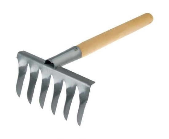 Витые грабли Gigant 6-зубые, нержавейка с черенком GAV-11 