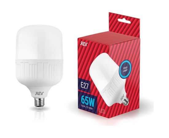 Светодиодная лампа REV T135 E27 65W, 6500K, PowerMax, дневной свет, 32548 2 