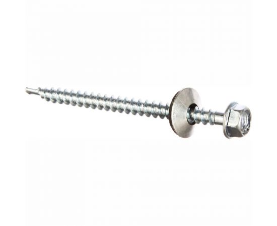 Кровельный саморез Tech-Krep КР ZP сверло 4,8х64 30 шт, коробка с окном 112028 