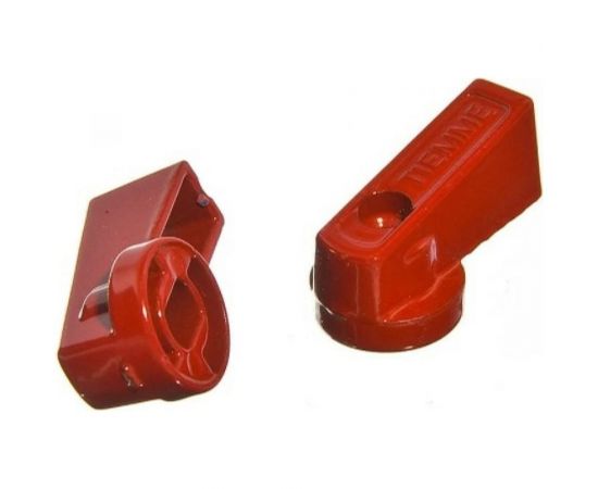 Ручка флажок Tiemme металлическая, красная для коллекторов и кранов SMALL 1790007 