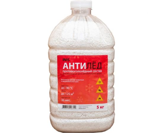 Противогололедный реагент INIS Актив 5 кг 48734 