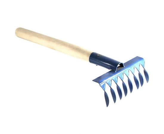 Витые грабли Gigant 8-зубые, нержавейка, с деревянным черенком GAV-12 