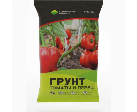 Почвенный грунт Торфяная поляна Томаты и перец 5 л 00-00000662 