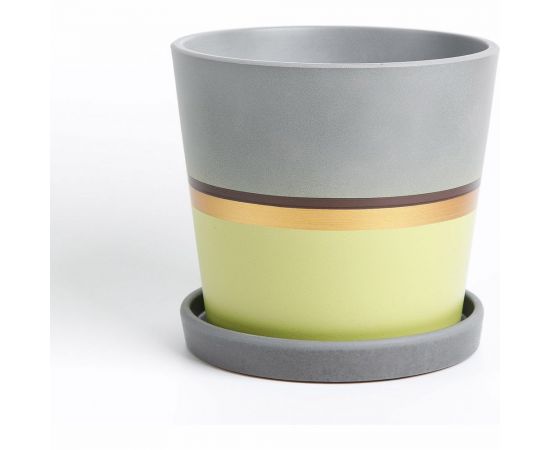 Горшок ООО КОМПОЗИТ Лувр зеленый конус №4. КБ-К4-164-01 