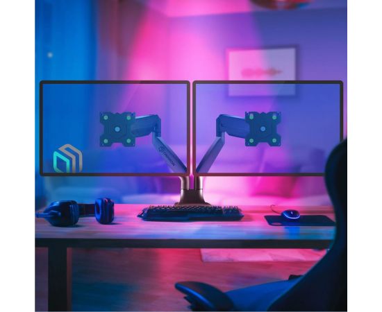 Настольный кронштейн для двух мониторов 13-32 дюймов ONKRON G200 Black G200B – изображение 12