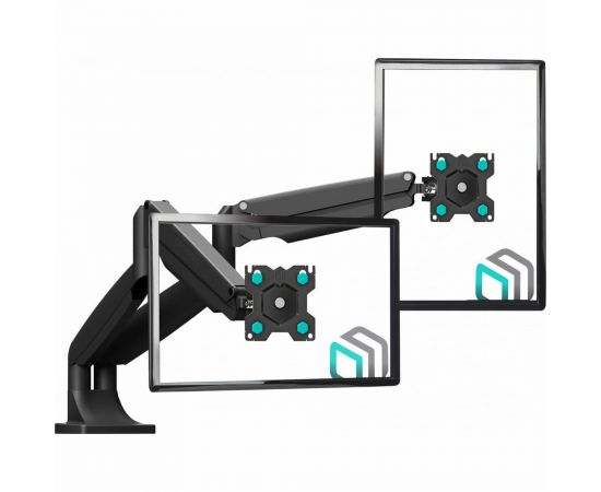 Настольный кронштейн для двух мониторов 13-32 дюймов ONKRON G200 Black G200B – изображение 2