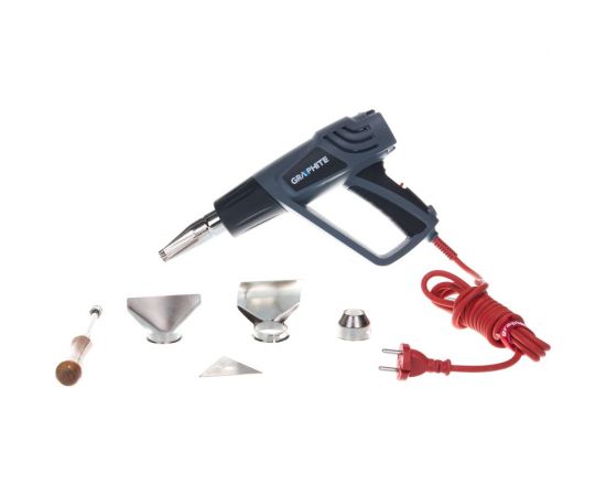 Термофен GRAPHITE 2000 Вт, темпер. I: 25ºC, II: 350ºC, III: 550ºC, кейс 59G522 – изображение 2