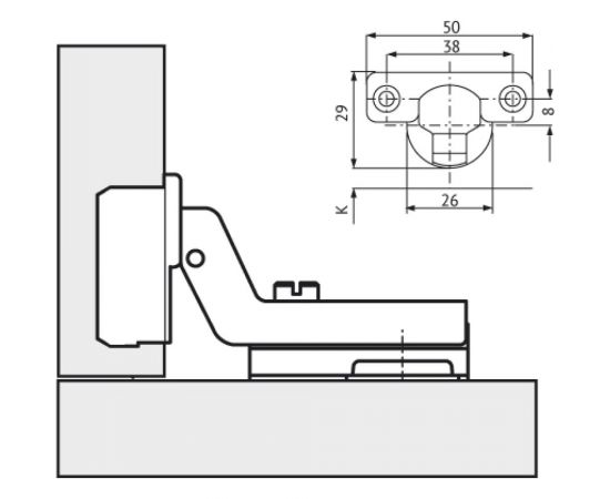 Вкладная минипетля MF 402C, slide-on 10019v – изображение 2