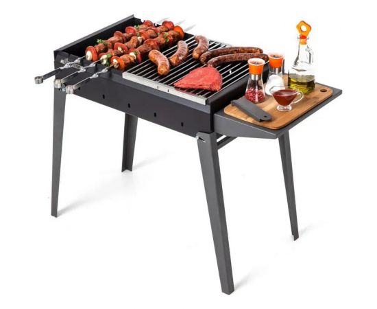Складной мангал с боковой полкой GRATAR Классика МКЛ 600 – изображение 3