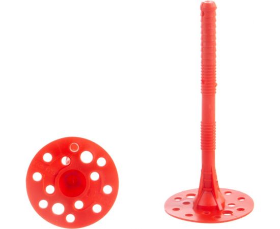 Дюбель для теплоизоляции с металлическим гвоздём с термоголовкой 10х140, 25шт - пакет Tech-Krep 124475 – изображение 4