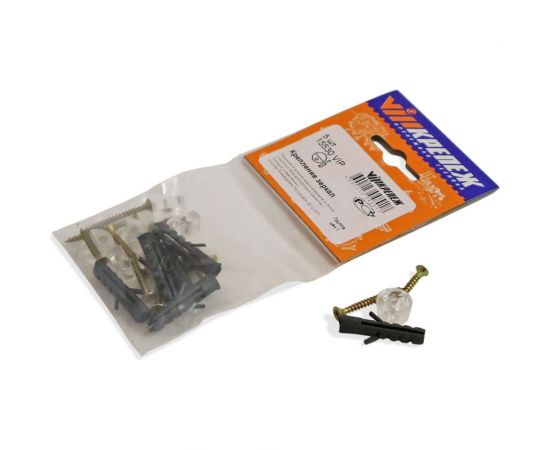 Крепление зеркал VIPкрепеж прозрачный (круг.) 5шт 15530 VIP – изображение 4