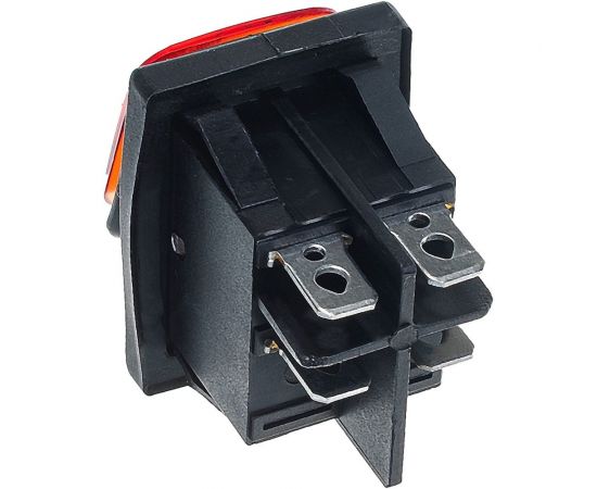 Клавишный влагозащищённый выключатель duwi с подсветкой 4 контакта, 250В, 16А, ВКЛ-ВЫКЛ тип RWB-507, 26845 1 – изображение 5