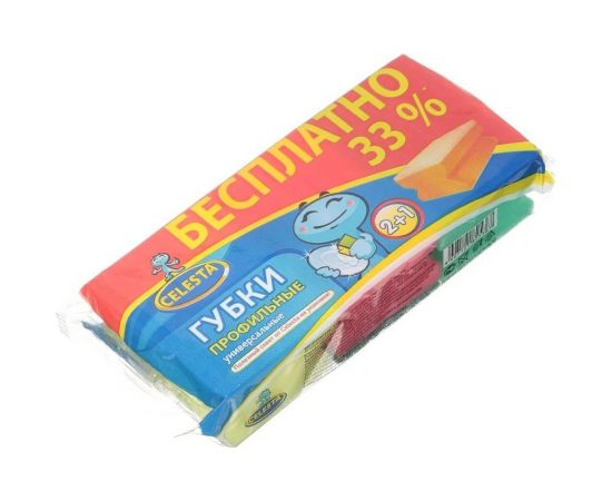 Профильные универсальные губки Celesta 2+1 шт 1988 – изображение 5