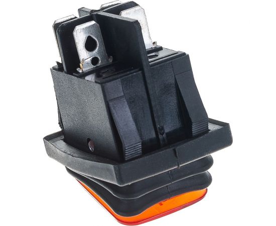 Клавишный влагозащищённый выключатель duwi с подсветкой 4 контакта, 250В, 16А, ВКЛ-ВЫКЛ тип RWB-507, 26845 1 – изображение 6