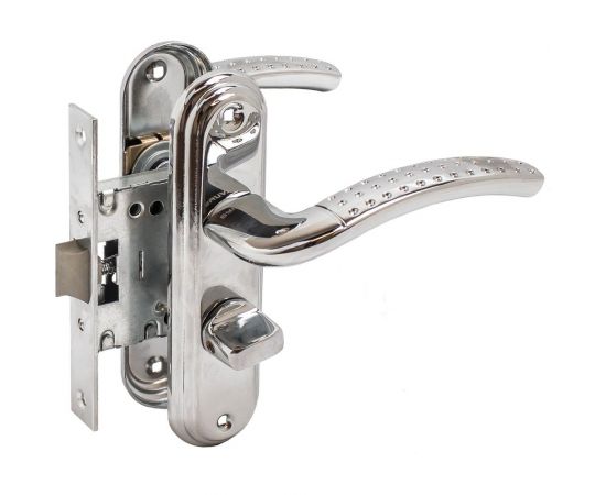 Защелка БУЛАТ ЗЩ1-Д01.04 (П) АЛЬФА (хром; правая; с фиксацией) 13948 