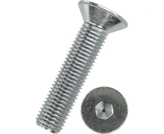 Винт ZAMETAL М8x70, пр. 10.9, с пот. гол., в/ш, DIN 7991, оц., уп. 200 шт. ZA521026 