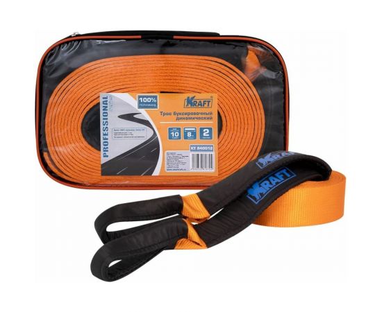 Буксировочный динамический трос KRAFT 10 тонн, 8 метров KT 840012 