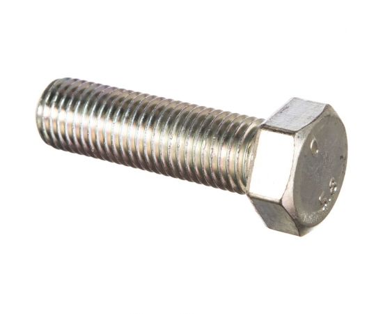Болт DIN 933 с шестигранной головкой, оцинкованный М20х70, 6шт - коробка Tech-Krep 126543 