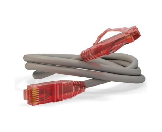 Патч-корд Hyperline PC-LPM-UTP-RJ45-RJ45-C5e-5M-LSZH-GY U/UTP, Cat.5e (100% Fluke Componen 42301 