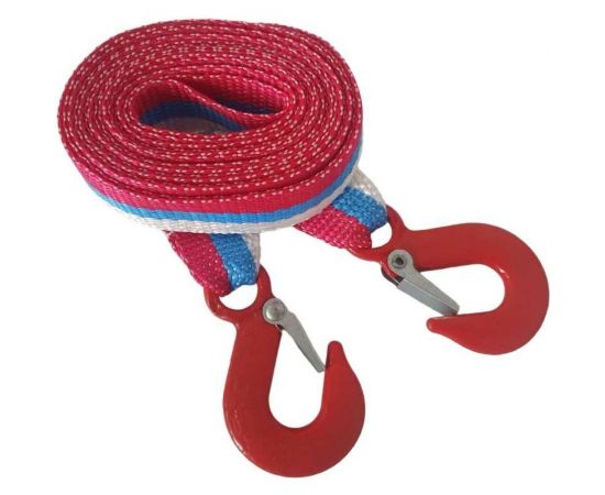 Буксировочный трос Avto Vins 3.5 т 2 крюка лента, полипропилен 40 мм 7032015 
