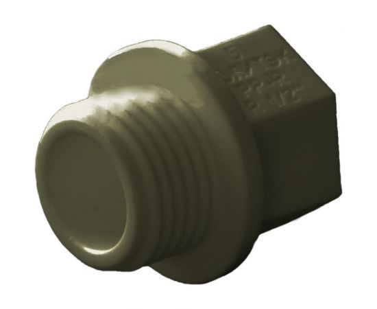 Заглушка ПОЛИТЭК резьбовая, 20x1/2 PPRС, серый 9000012012с 