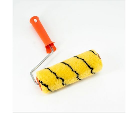 Валик BOHRER тигр, 180 мм, d42 мм, ворс 12 мм, с пластиковой рукояткой, бюгель 6 мм 85801180 