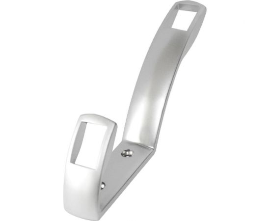 Крючок MF K2409, 2-х рожковый, матовый хром 9739v 